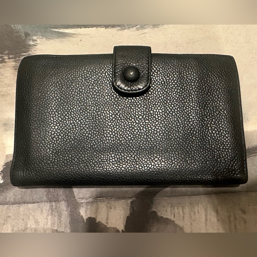 Vintage Chanel CC Timeless Caviar French Wallet - Picture 2 of 11